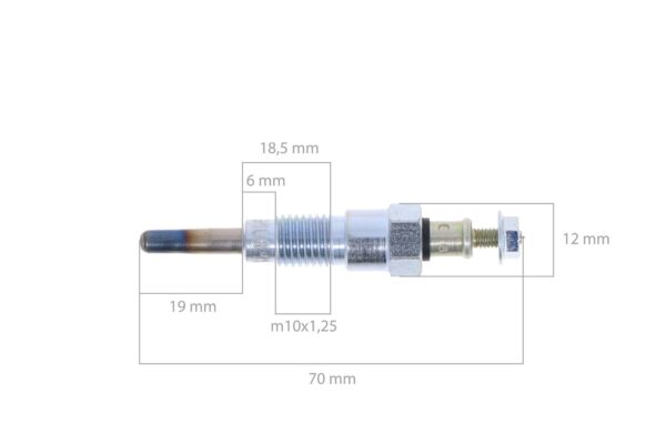 Glow plug 12V Yanmar, Cub Cadet, Komatsu, etc., - Image 2