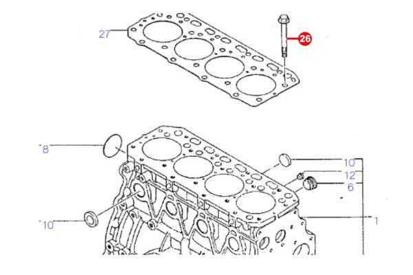 Head Bolt Yanmar - Image 3