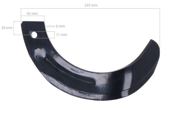 Rotary tiller blade Left Hinomoto E16, E18, PS1320 - Image 2