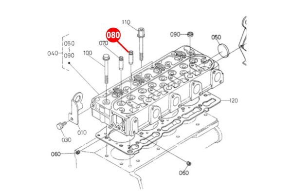 Valve Guide (exhaust) Kubota D905, D1105, D1105, E75N, E75NB3, EA300, V3300, - Image 5