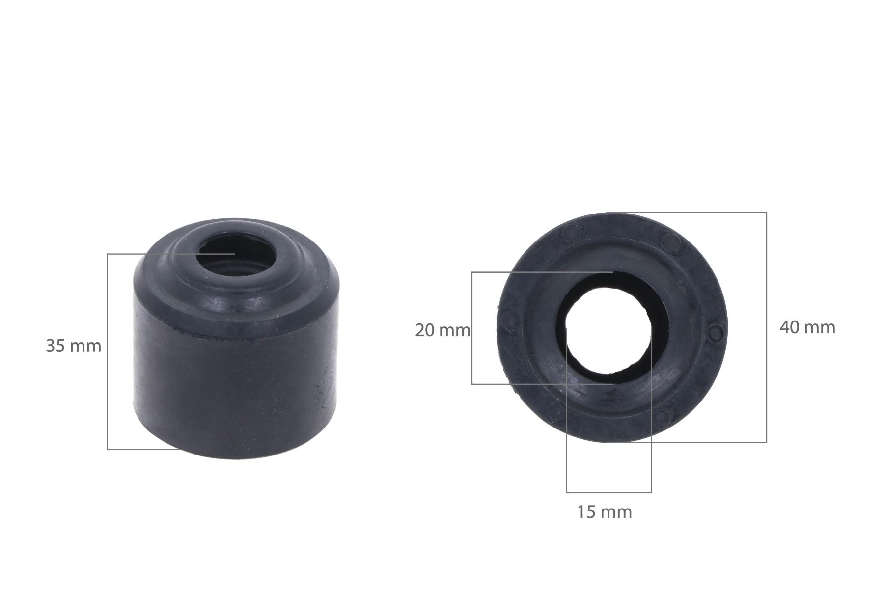 Rubber bushing for steering column Mitsubishi, Case