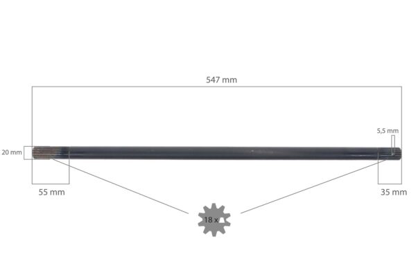 4WD Shaft Iseki - Image 2