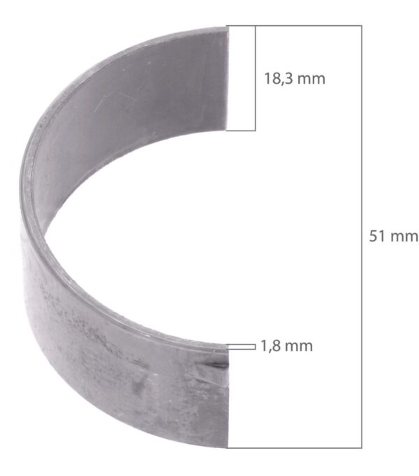 Connecting rod bearing +0.50 Yanmar 2TR13, 3T84, YM - Image 3