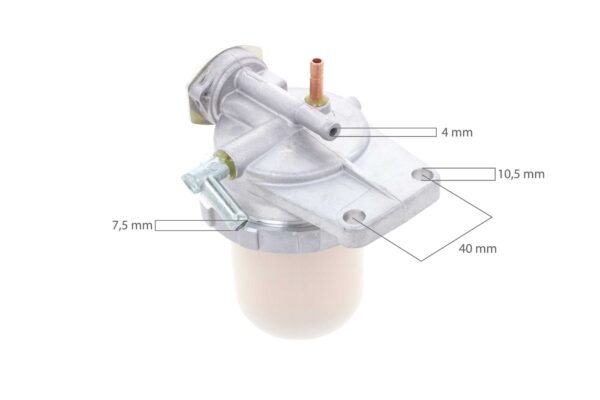 Fuel filter unit complete Kubota GL-, KH-, L1-, L-, M-, MX-, SQ-Types, Hinomoto NX-Types, Denyo, Multiquip, - Image 2