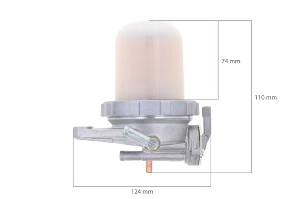 Fuel filter unit complete Kubota GL-, KH-, L1-, L-, M-, MX-, SQ-Types, Hinomoto NX-Types, Denyo, Multiquip, - Image 3
