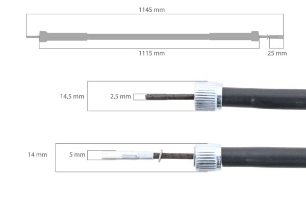 Hour meter cable Kubota L-, M-, MX-Types - Image 2