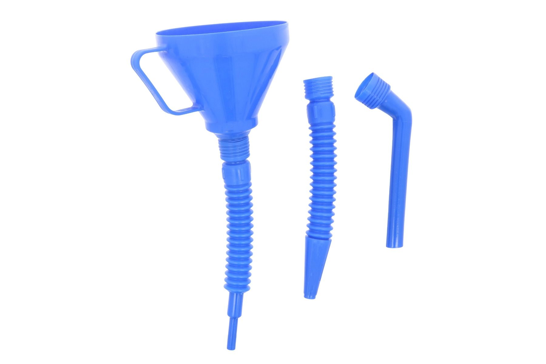 Plastic funnel, flexible tube
