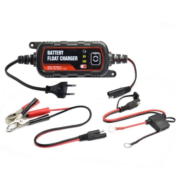 Smart trickle battery charger 1.2A 6V-12V