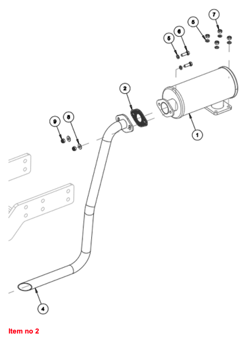 Exhaust gasket Captain, Startrac, Antonio Carraro, Etc.,