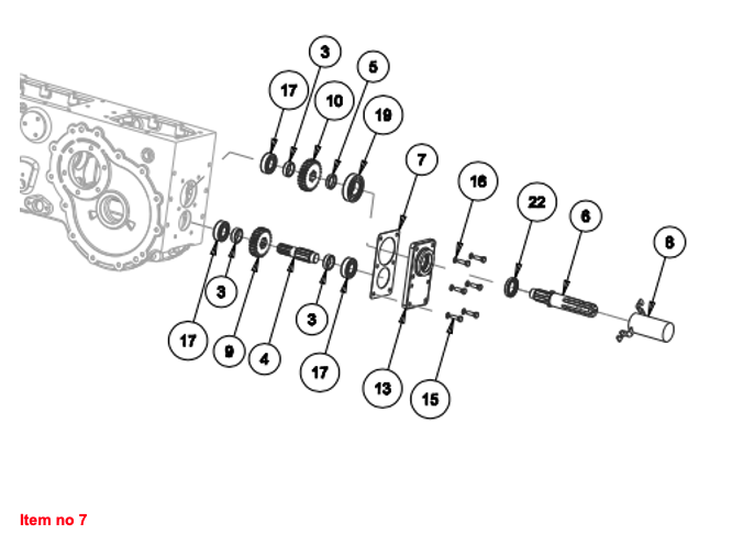 Gasket PTO Cover Captain, Startrac, Antonio Carraro, Etc.,
