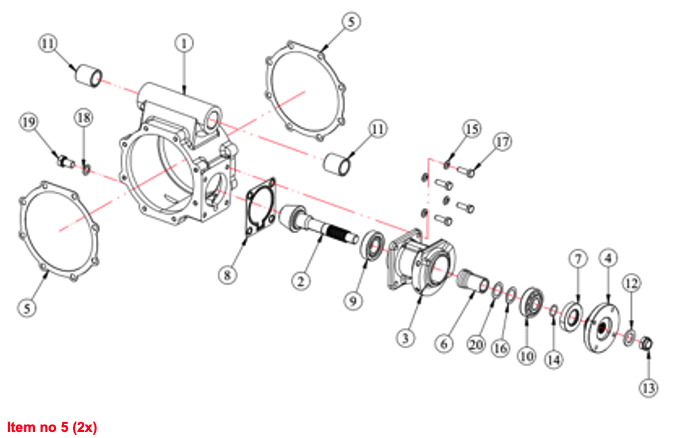 Gasket for Pinion Housing 4WD Captain, Antonio Carraro, Startrac, Etc.,