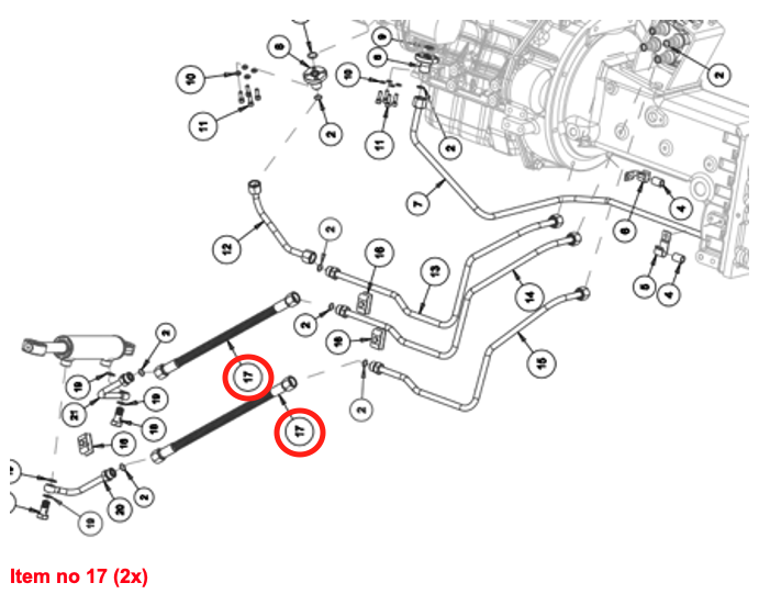 Hydraulic hose control Captain Startrac, Antonio Carraro,