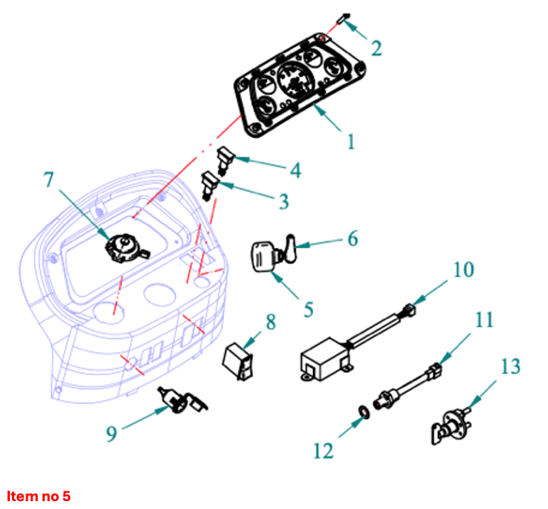 Ignition switch Captain 273, Startrac 273,