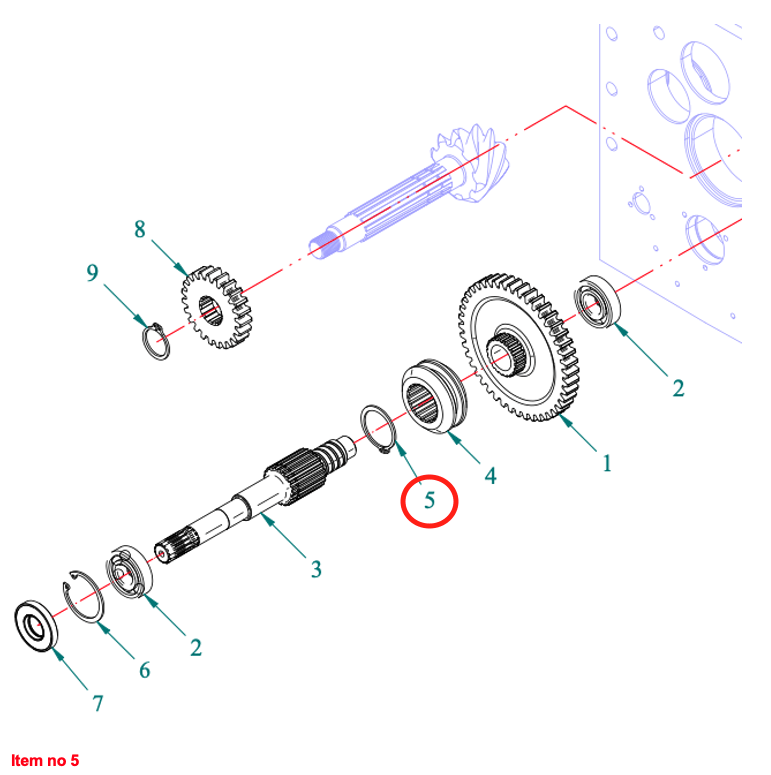 Circlip Axle Ø38x1.75mm Captain, Startrac, Etc.,