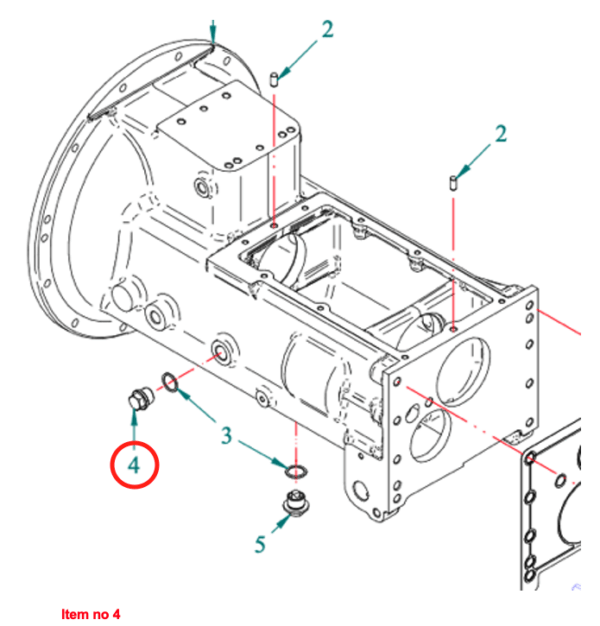 Drain plug 4WD / gearbox Captain, Startrac, Agritech, Antonio Carraro, Etc., - Image 2