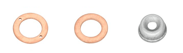 Cylinder Injector Seal Kit with Heat Shield (IDI) Kubota, Bèta Marine, Nanni Diesel, Etc.,