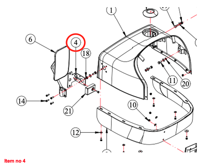 Bracket for position light (Led) Startrac, Antonio Carraro, Agritech, Etc.,
