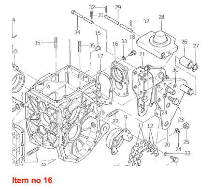 PTO cover Iseki TU-, TX-types, Bolens G-, H-, TX-types, Massey Ferguson 1120