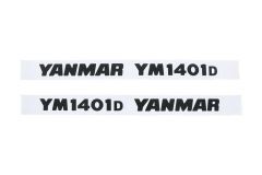 Bonnet decal sticker set Yanmar YM1401