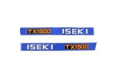 Bonnet decal sticker set Iseki TX1500