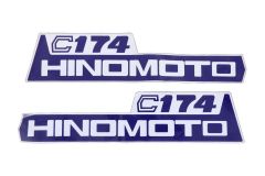 Bonnet decal sticker set Hinomoto C174
