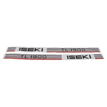 Iseki Bonnet decal sticker set TL1900
