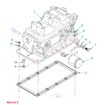 Lift cover gasket Captain 273, Startrac 273, 