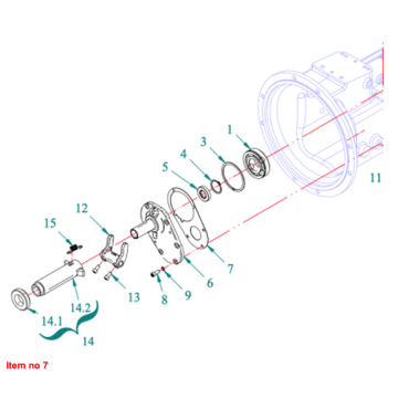Gasket clutch housing Captain 273, Startrac 273,