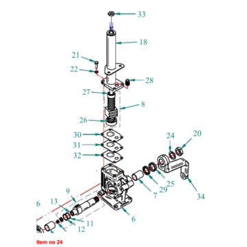 Spring Steering gearbox Captain, Startrac,