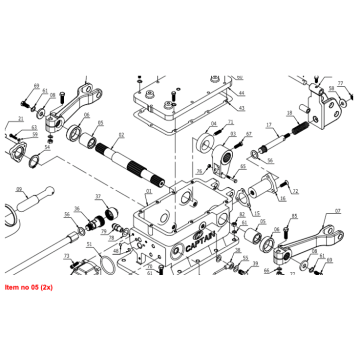 Sleeve Ø30x Ø42x40 lifting shaft Captain 260,