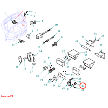 Brake light switch Captain 273, Startrac 273,