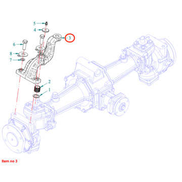 Steering arm Left Captain 273, Startrac 273, 