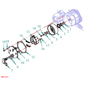 Brake drum Captain 200DI, 250DI, 260, 273, 280, 280DX, (old version)