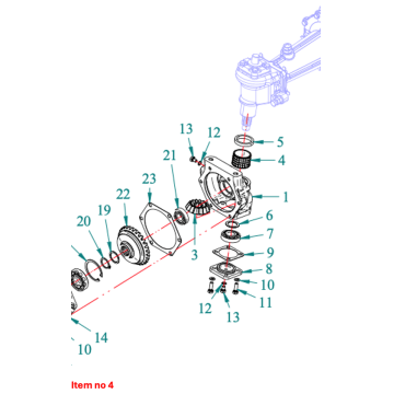 Bush for vertical housing 4WD Captain 260 (7G), 