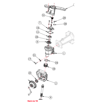 Bush for vertical housing 4WD Captain, Startrac, Antonio Carraro, Etc.,