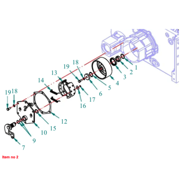 Bush brake drum Captain 200DI, 250DI, 260, 273, 280, 280DX, (old version)