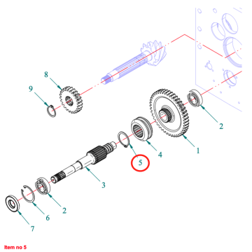 Circlip Axle Ø38x1.75mm Captain, Startrac, Etc.,