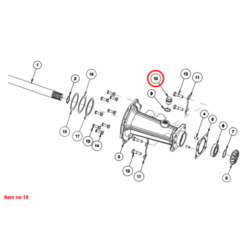 Drain plug 4WD / gearbox Captain, Startrac, Agritech, Antonio Carraro, Etc., 