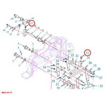 Bolt clutch linkage Captain 273, Startrac 273