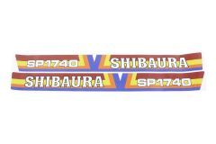 Bonnet decal sticker set Shibaura SP1740