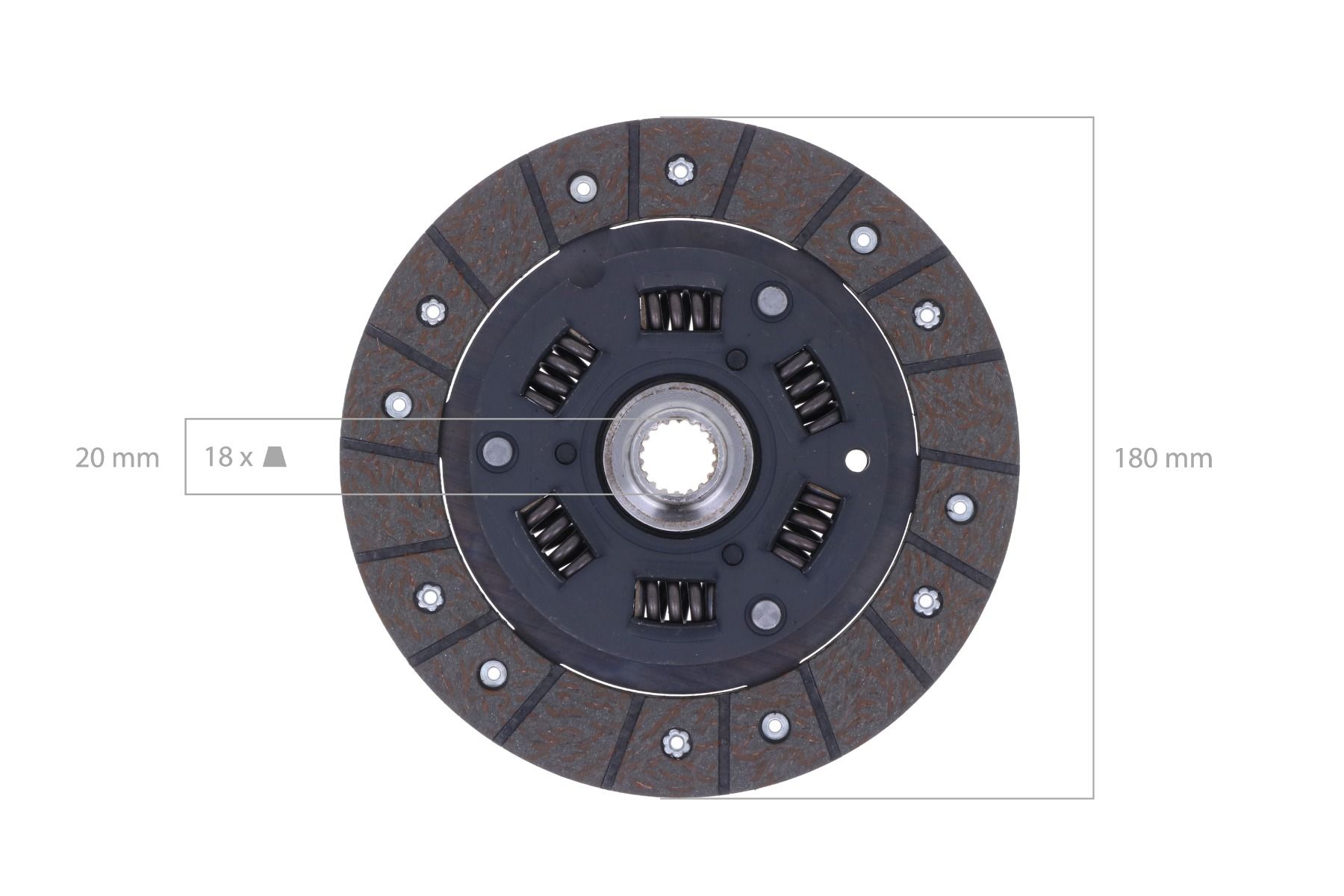 Clutch disc Iseki TF / TM / TU / TX - TP10408 | Worldwide Clutch disc Iseki TF / TM / TU / TX - TP10408 | Worldwide