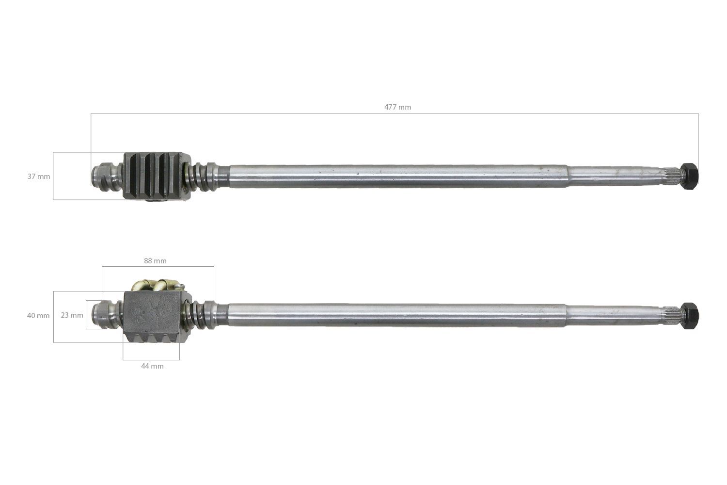 Steering shaft Kubota B7000, B6001, B7001 - TP11225 Steering shaft Kubota B7000, B6001, B7001 - TP11225