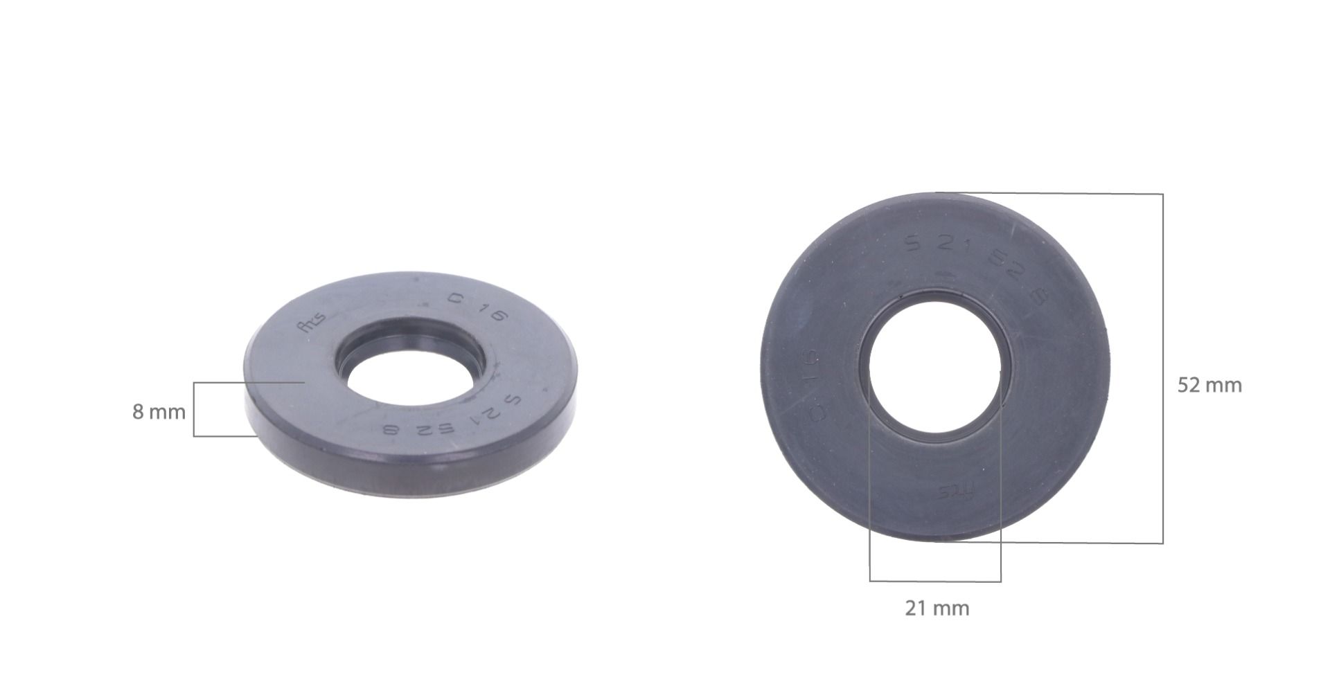 Seal 21x52x8 front axle 4WD Kubota B-types - TP13630 Seal 21x52x8 front axle 4WD Kubota B-types - TP13630