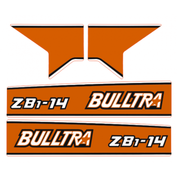 Bonnet decal sticker Kubota B1-14