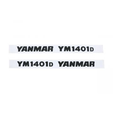 Bonnet decal sticker set Yanmar YM1401