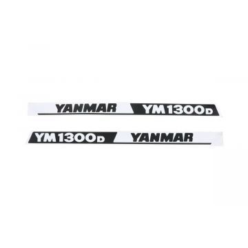 Bonnet decal sticker set Yanmar YM1300