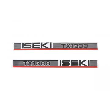 Bonnet decal sticker set Iseki TX1300