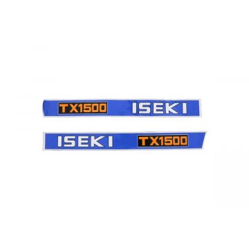 Bonnet decal sticker set Iseki TX1500