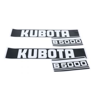 Bonnet decal sticker set Kubota B5000