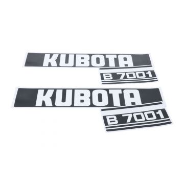 Kubota Bonnet decal sticker set B7001